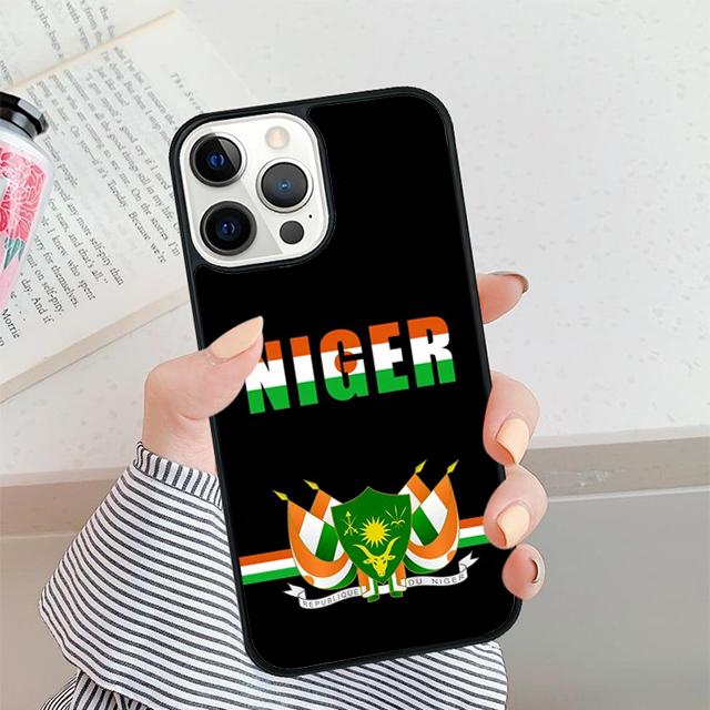 

Niger Flag Phone Case For iPhone 17 Air 16 15 14 plus 12 13 Pro max Soft Bumper Shell Cover coque iPhone 14pro