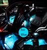 El Wire Blue interior Car LED strip Lights 1/3/5M Neon Wire DC12V for Automotive Car Interior Decor Sewing Edge Car LED Strip
