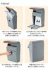 Seto Craft Mailbox Blue Key Mail 25 x Wall-Mounted (GALVA) Gray, Lock, Slot 4.5 cm, SI-3942-BG