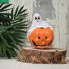 Spooky Pumpkin Halloween Ghost Statue Creative Holding Pumpkin Ghost  Halloween