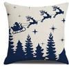 Short Plush Material Pillowcasehome Decor Christmas-Themed Patterns Cushion Covers Pattern Cushion Cover Suitable For Sofa Bedro