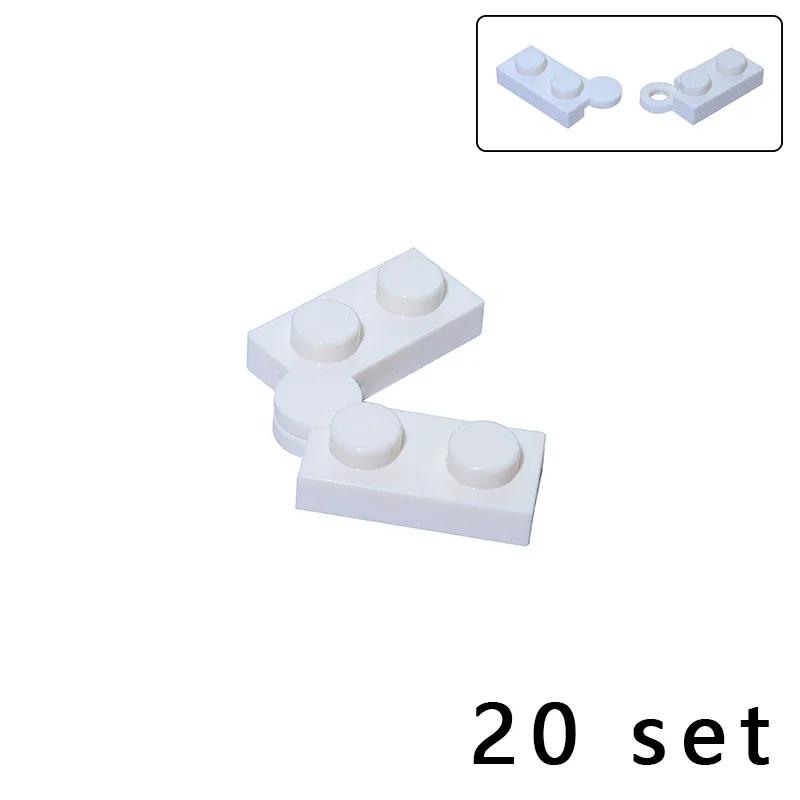 

DIY Assmble Building Blocks 20Set 2429 2430 19954 73983 Hinge Plate 1x4 Swivel MOC Parts Compatible Bricks Particle Kid Toy Gift белый