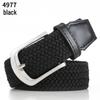 Unisex Braided Elastic Belt, Plus Size, Versatile and Casual