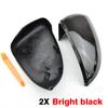 Espelho retrovisor capa lateral asa espelho retrovisor caso cobre preto brilhante para vw golf 7 mk7 mk7.5 gti r gte gtd 2013-2018