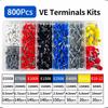 200 To 1900Pcs Electrical Tube Insulated Terminal Kit Ve Tubular Crimp Terminals Efficient Terminal Connectors