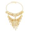 Belly Dance Metal Coins Tassel Face Chain Women Masquerade Cosplay