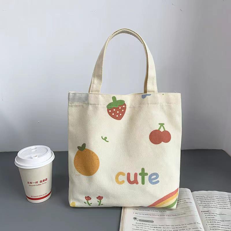 Anime Canvas Tote Bag - Fresh Casual Japanese Bento Style