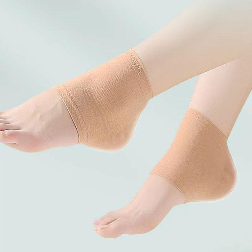 Heel Protector Silicone Heel Moisturizing Socks Anti-Crack Protective Cover Plantar Fasciitis Pain Relief Foot Care Heel Socks