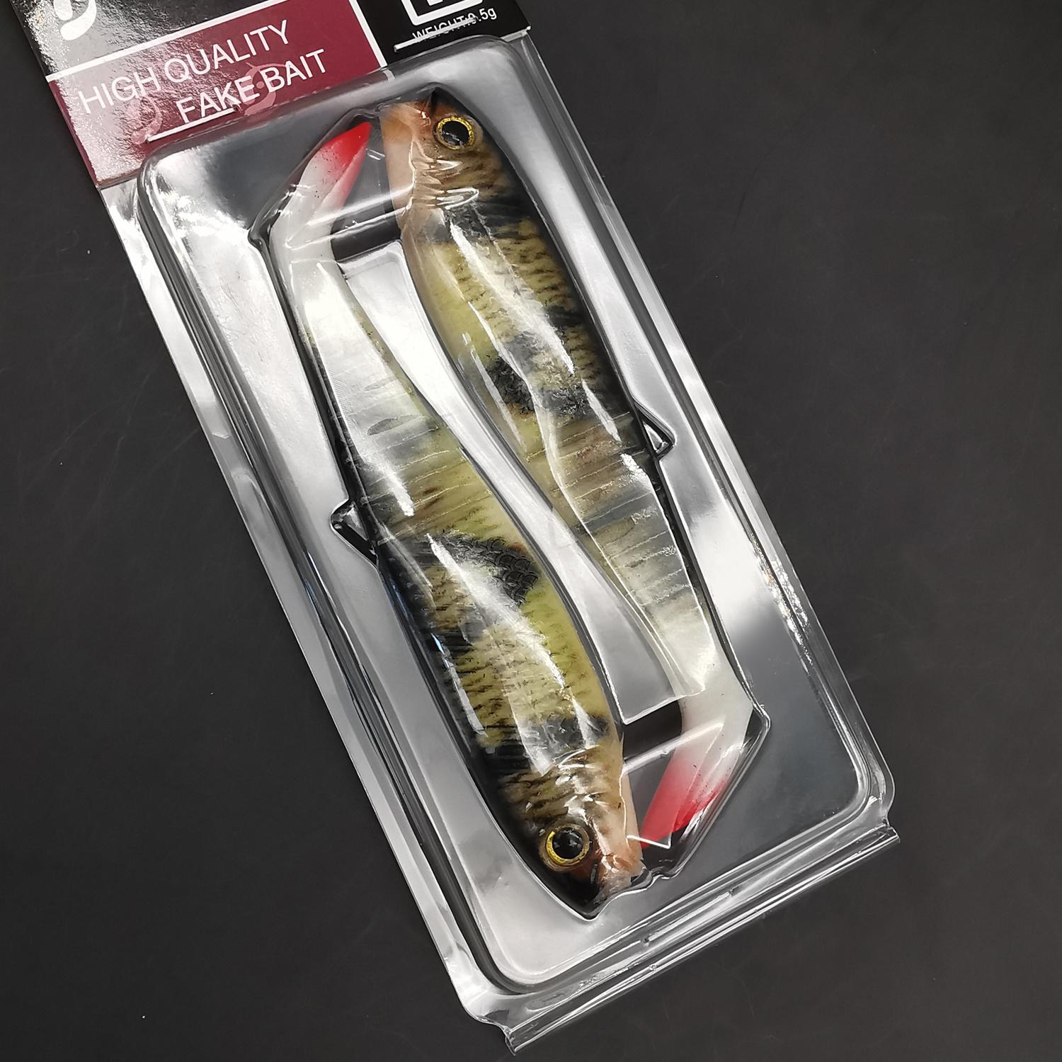 

2 шт. Мягкая рыболовная приманка 3D-печати 10 см/3,93 дюйма Искусственная приманка для пресноводной и морской рыбалки