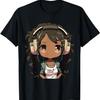 Anime en Muziek Zwart Meisje Anime Merchandise Afro Afro-Amerikaans T-shirt(1)