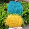 1 Meter Ostrich feather Trim Ribbon Dyed Various Long Ostrich Fringe 8-10CM feathers for crafts Dress/skirt Sewing Accessory
