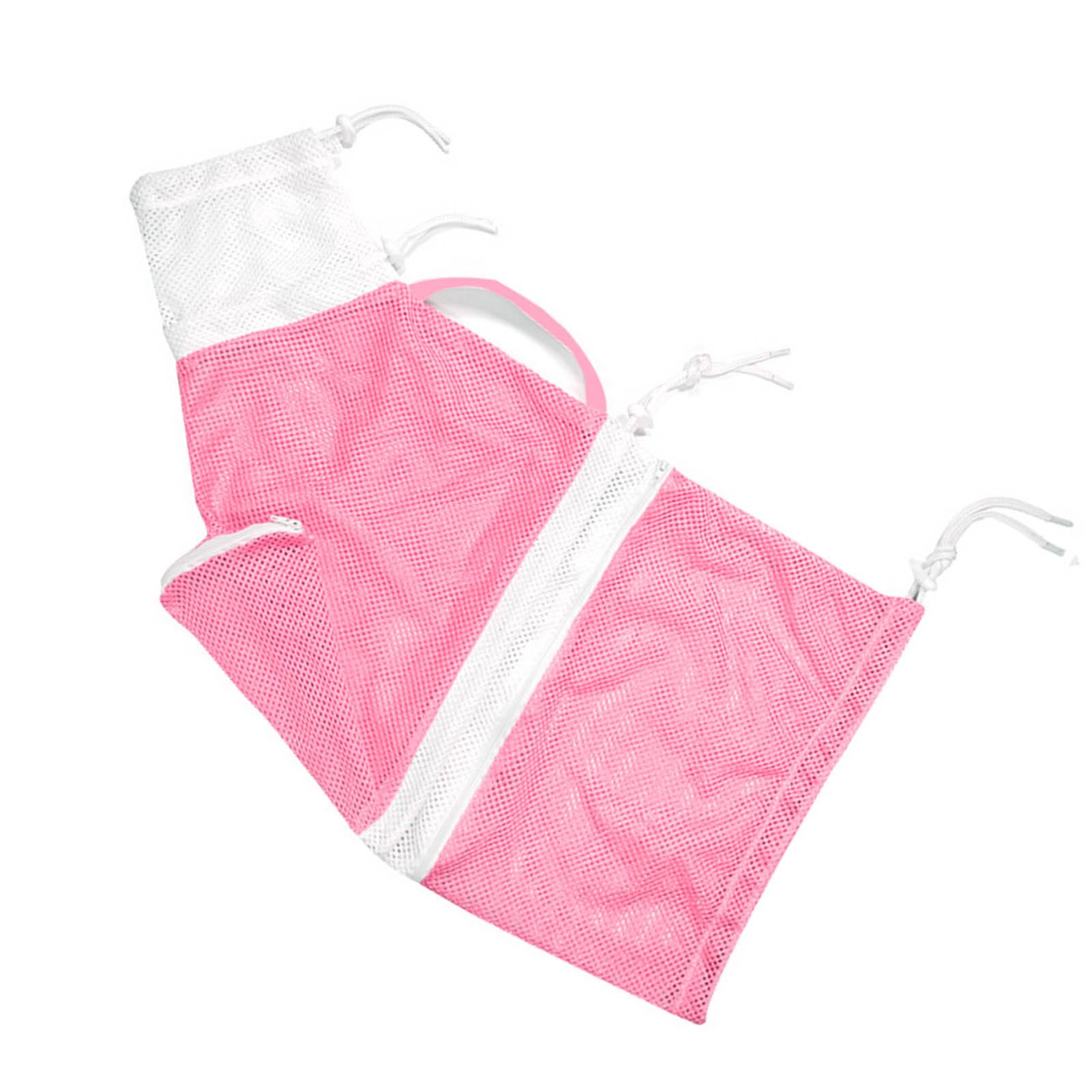

Cat Bathing Bag Breathable Adjustable Cat Shower Mesh Grooming Bag with Handle for Bathing Injection Nail Trimming Pink