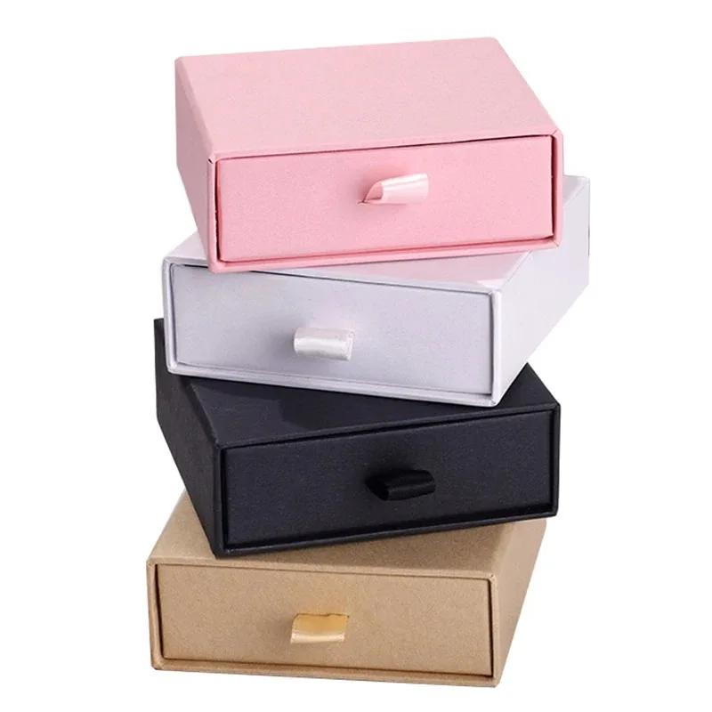 2026 Latest Models Multiple-Use Jewelry Packaging Box for Necklace, Bracelet, and Ring in Pink/White/Black