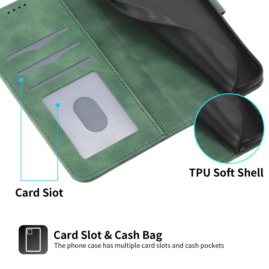 DIERFENG DF-03 For Xiaomi Redmi Note 14 4G (163.25x76.55x8.16mm) Leather Case Lines Imprint Wallet Phone Cover