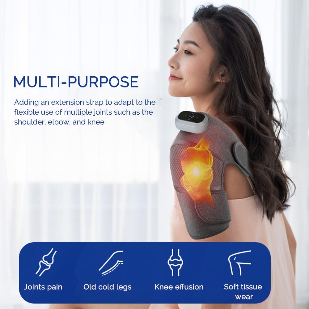3 IN 1 Heating Vibration Knee Pad Shoulder Pad Elbow Pad Electric Knee Protection Massage Warm Compress