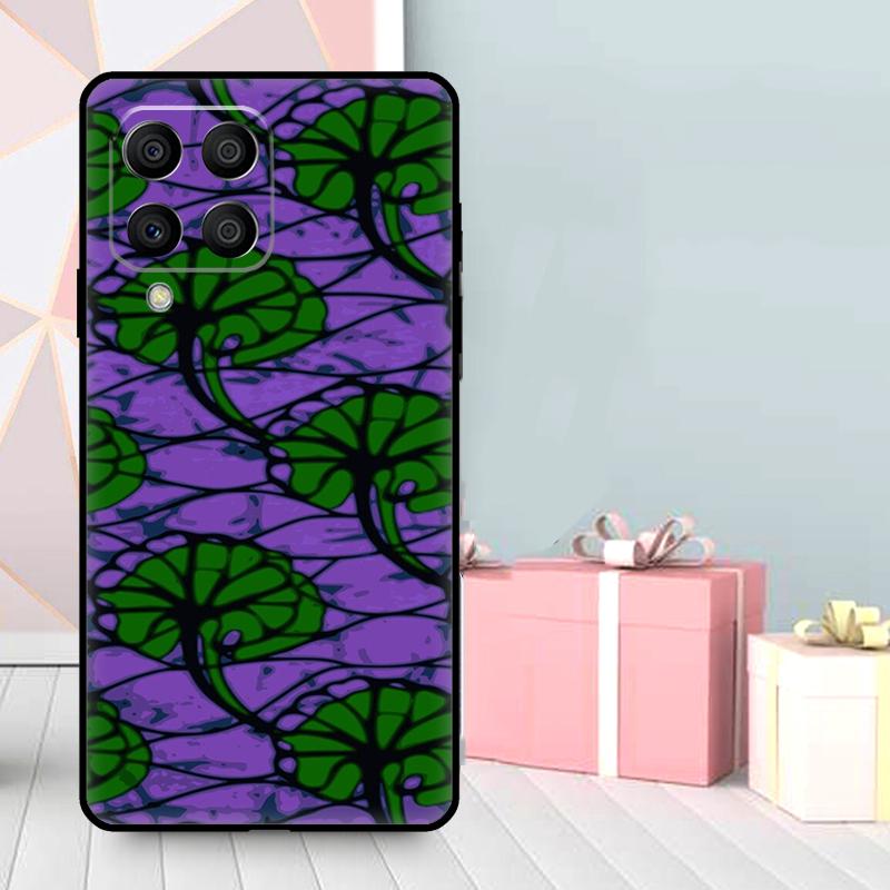 

African Wax Pattern Fabric Case For Samsung Galaxy M56 M52 M32 M53 M16 M11 M21 M31 M35 M12 M13 M14 M15 M36 M55 M34 M54 Samsung M06