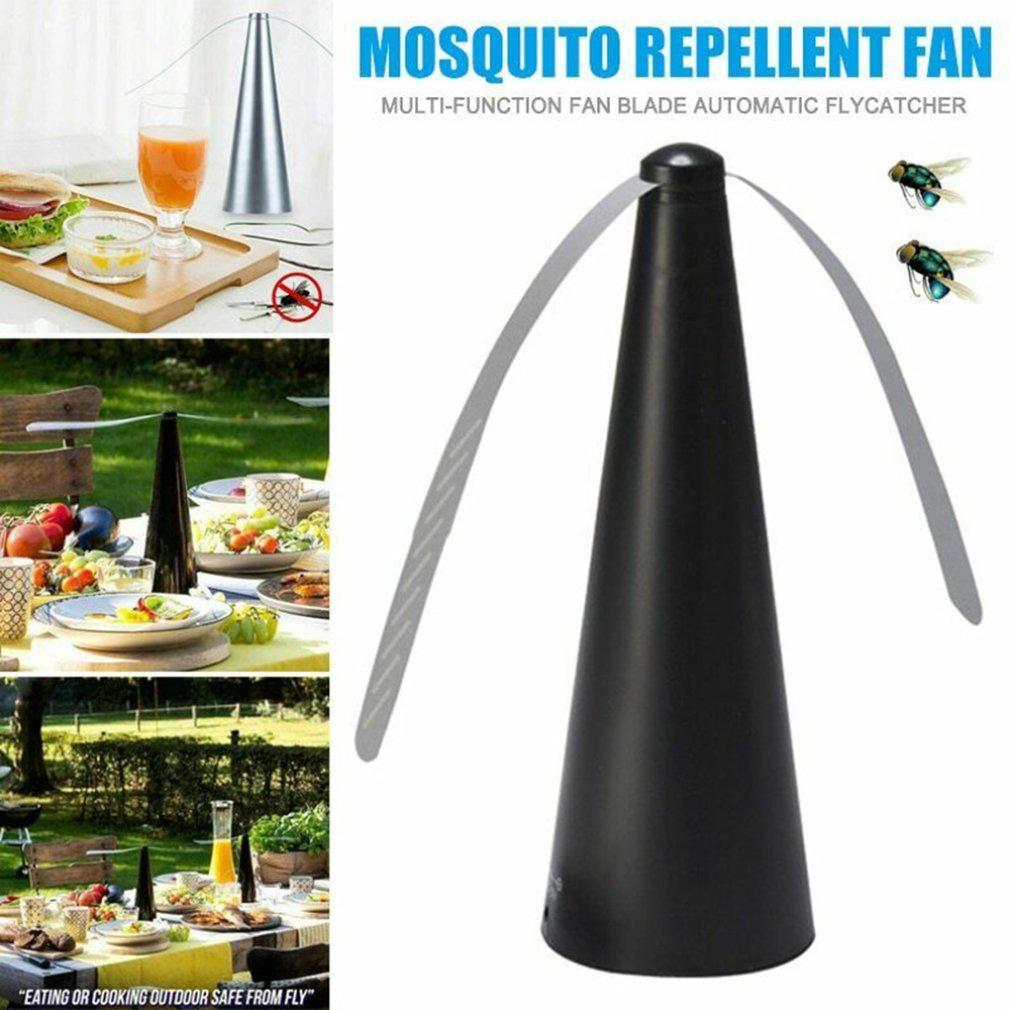 Stylish Fly Repellent Fan Lightweight And Odor-free For Hassle-free Dining Outdoors