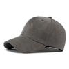 Unisex Suede Baseball Cap Adjustable Solid Color Sun Hat for Men Women Outdoor Sports