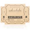 Nylon Ukulele Strings Tuning Replacement 4 Pack 4 Strings for Musical Instruments Easy for Beginners Easy on Fingertips