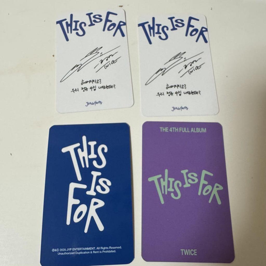 [USED] twice thisisfor Jeongyeon trading card