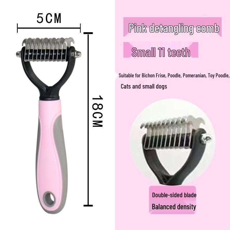 Pet Grooming Comb for Dogs and Cats - Detangling and Thinning Brush for Long-Haired Breeds like Border Collies