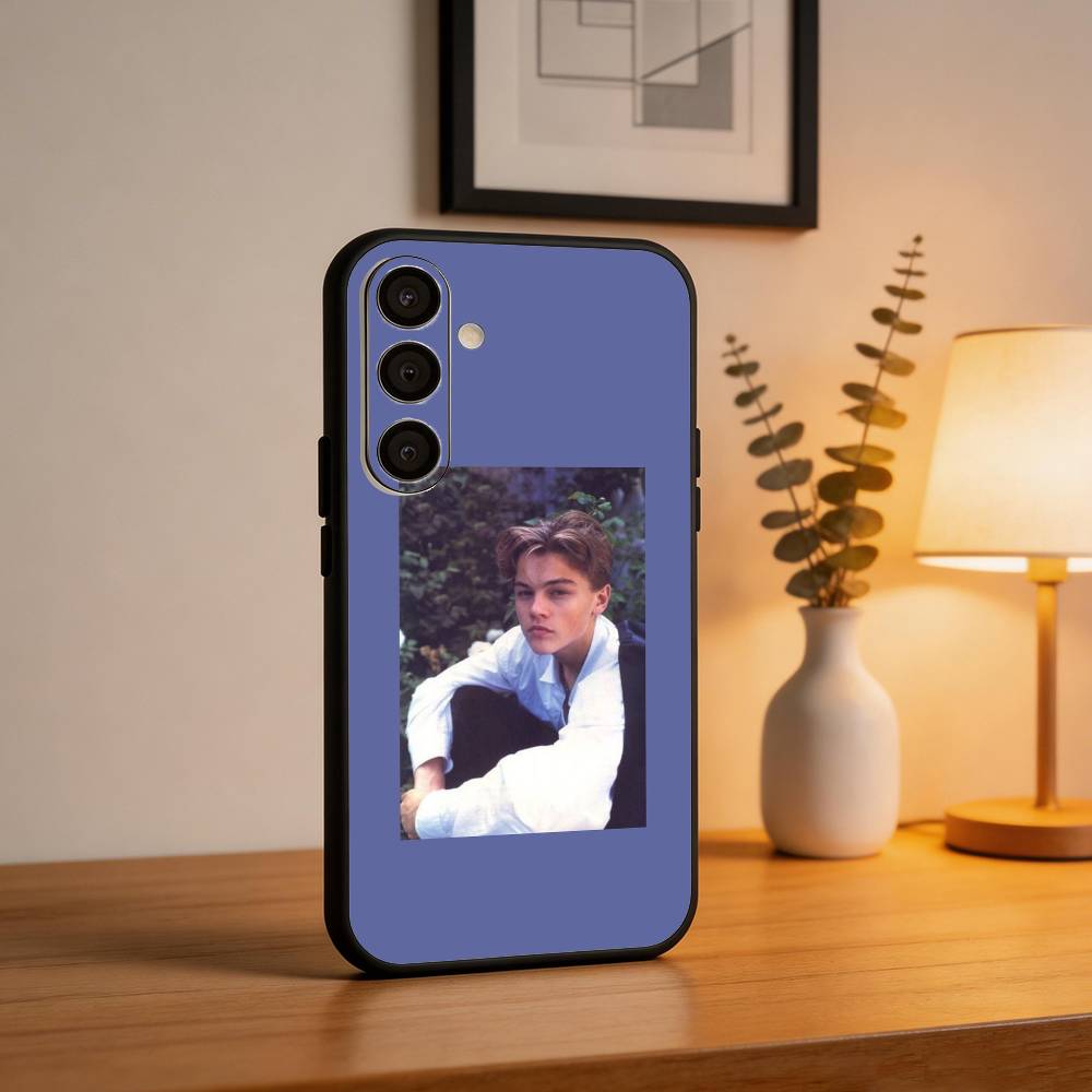 L-Leonardo dicaprio Phone Case For Samsung A73,A21s,A22,A31,A32,A52,A53,A71,A80,Soft Black Shell