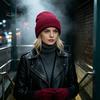 Comfortable Hiking Head Gear Satin Lined Knit Hat for Women, Winter Warm Soft Beanies, Fashion Stretchy Breathable Headwear Frizz-free Hair