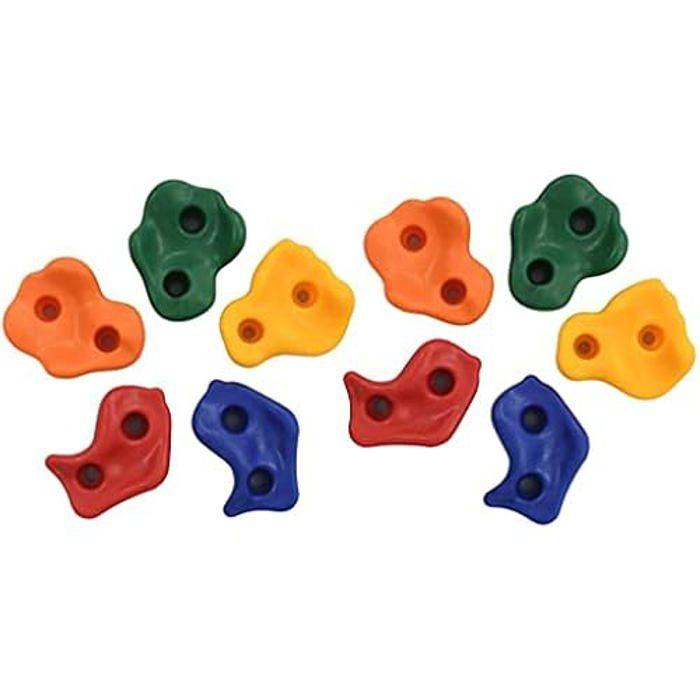 Pierres d'escalade - VIDAXL - Lot de 30 - Polyéthylène - Multicolores - Équipement éducatif extérieur