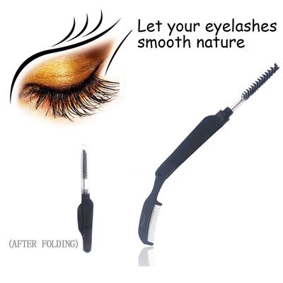 Sagit Folding Eyelash Comb Lash Separator Mascara Lift Curl Metal Brush Beauty Makeup