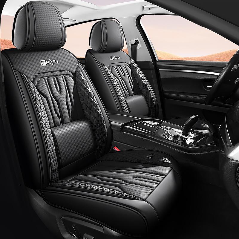 All-Season Leather Car Seat Cushions for Small Cars & SUVs