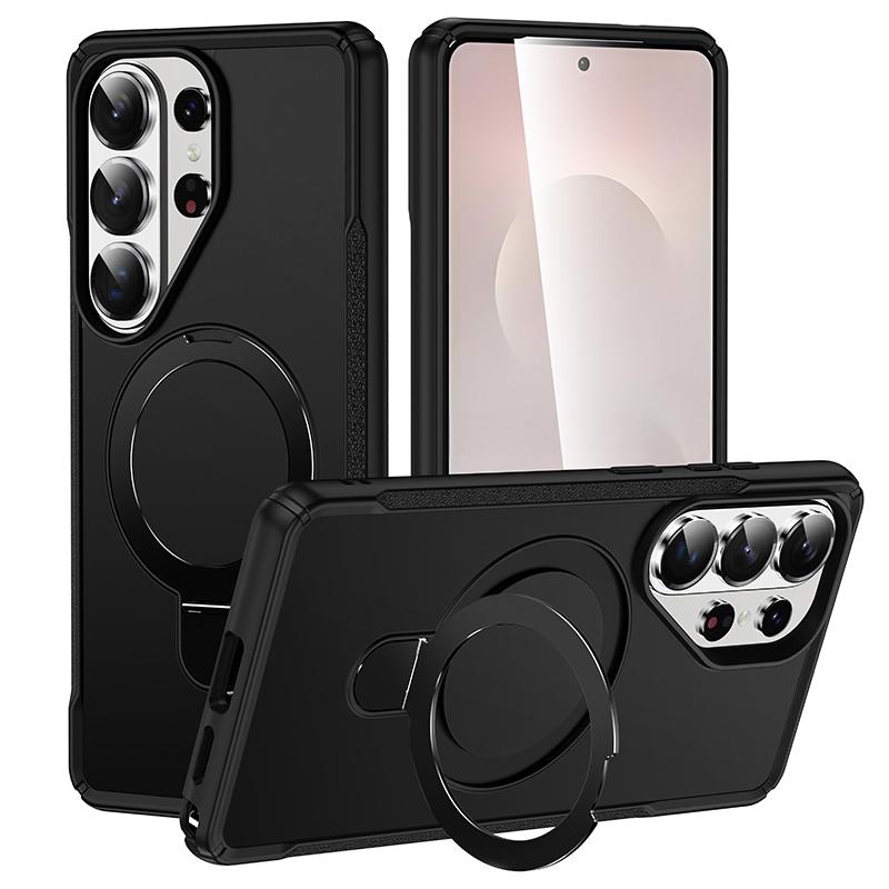 For Magsafe Kickstand Case for Samsung Galaxy S26 S25 S24 S23 Edge Plus Ultra A05 A06 A54 A16 A36 A56 A07 Magnetic Clear Cover