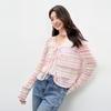 Women's Gradient V-Neck Knit Cardigan