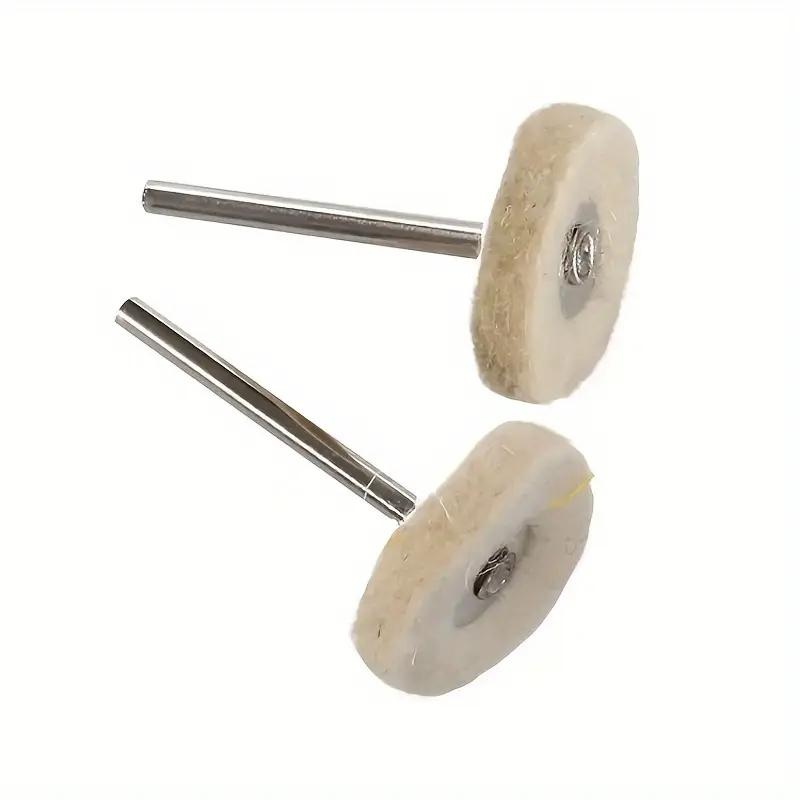 5/10/20 Pcs Metal Grinding Polishing Polishing Wheel Brush Kit, 25mm Rotary Brush and 25mm Round Felt for Rotating Tools
