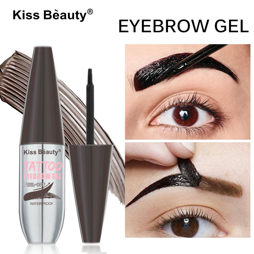 Kiss beauty semi-permanent tear eyebrow dye cream waterproof and sweat-proof natural long-lasting eyebrow cream