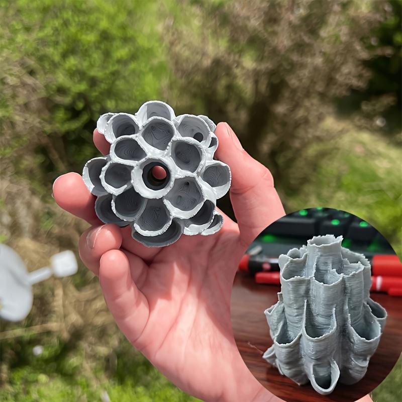 

1PC Simulated Wasp Nest, Outdoor Hanging False Beehives, Wasp Repelling Device, Suitable for Gardens and Courtyards серый