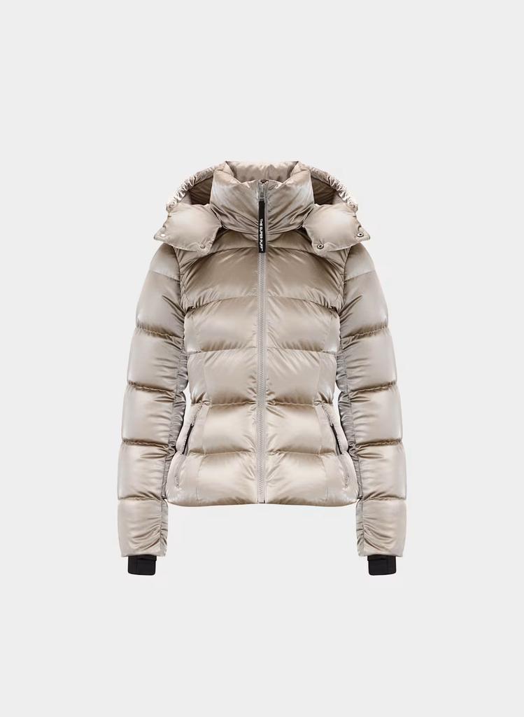 Aritzia winter new white goose down jacket hooded slim zipper warm commuter bread jacket women