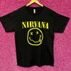 Nirvana Never Mind Smiley Face Grunge Rock Tshirt Size Large