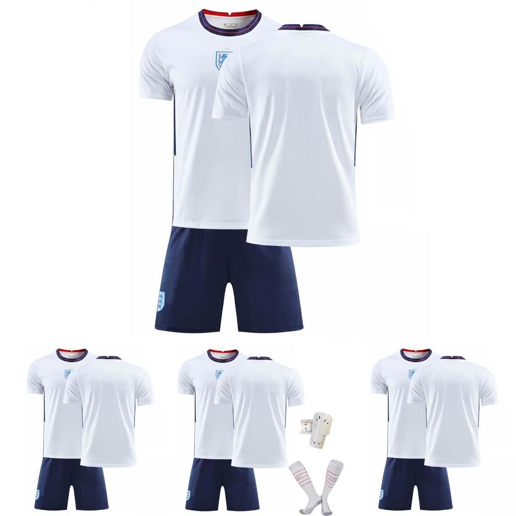 Multicoloured England Home T-shirt And Pants Set For Boys And Girls