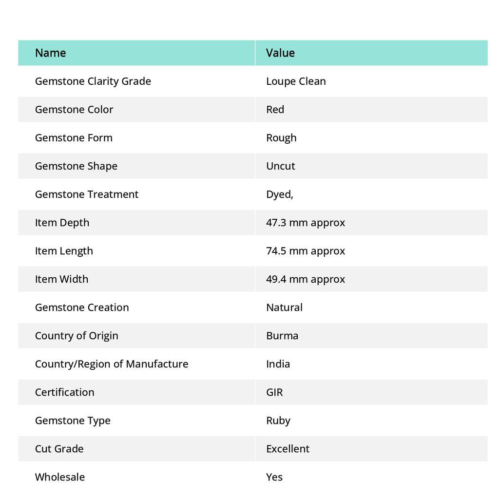 899.90 Ct Natural Huge Size Rough Red Ruby Gemstone CERTIFIED Dyed Raw Rough V-33