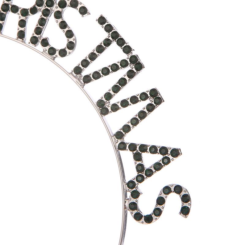 European & American Patchwork Christmas Headband - MERRY CHRISTMAS Hair Accessory