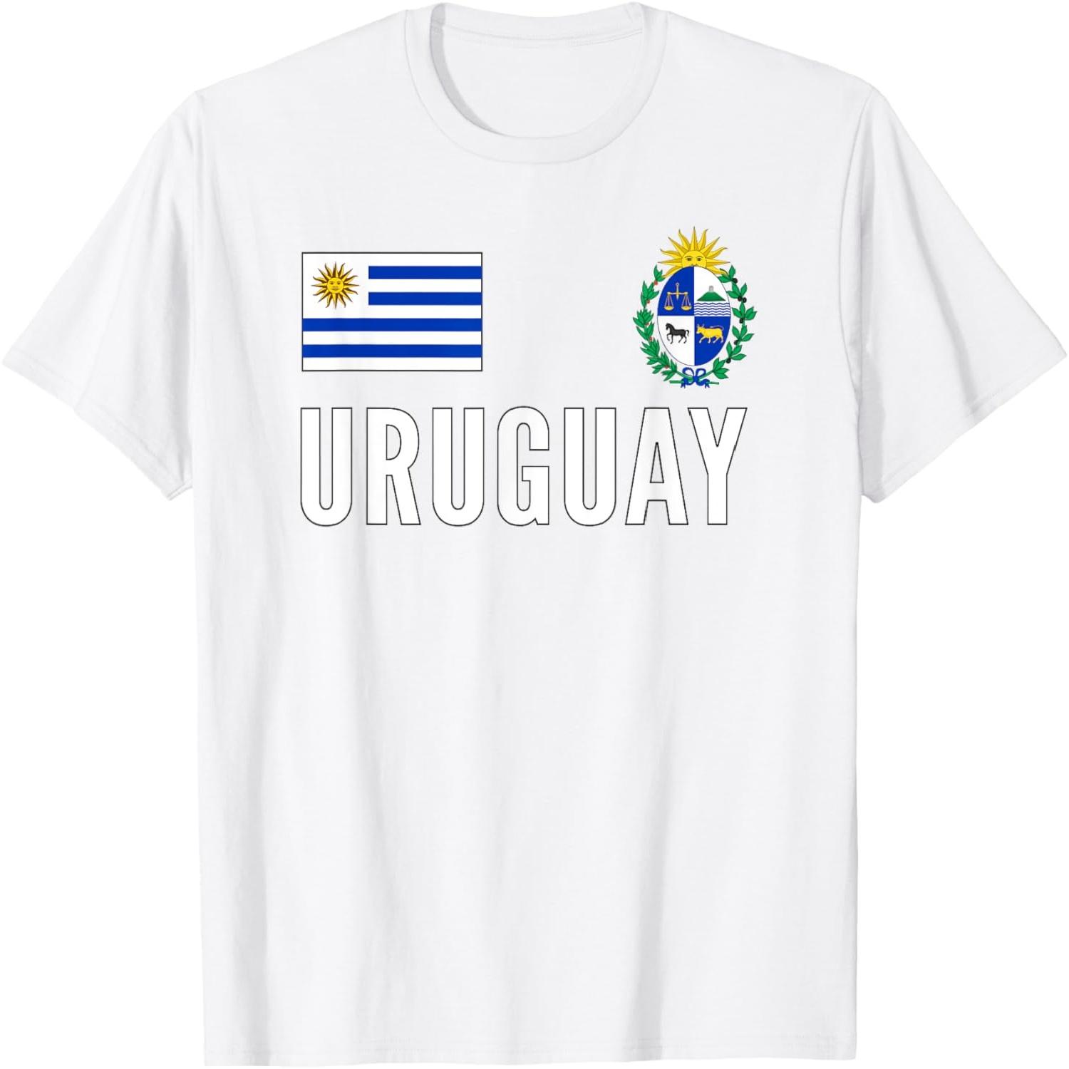 Uruguay Soccer Jersey Football Fan Support T-Shirt S
