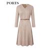 Ports Women's Houndstooth Jacquard Knit Dress