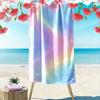 Pastel Rainbow Galaxy Towel Beach Towel Quick-drying for Travel Outdoor Sports Jogging Beach and Swimming