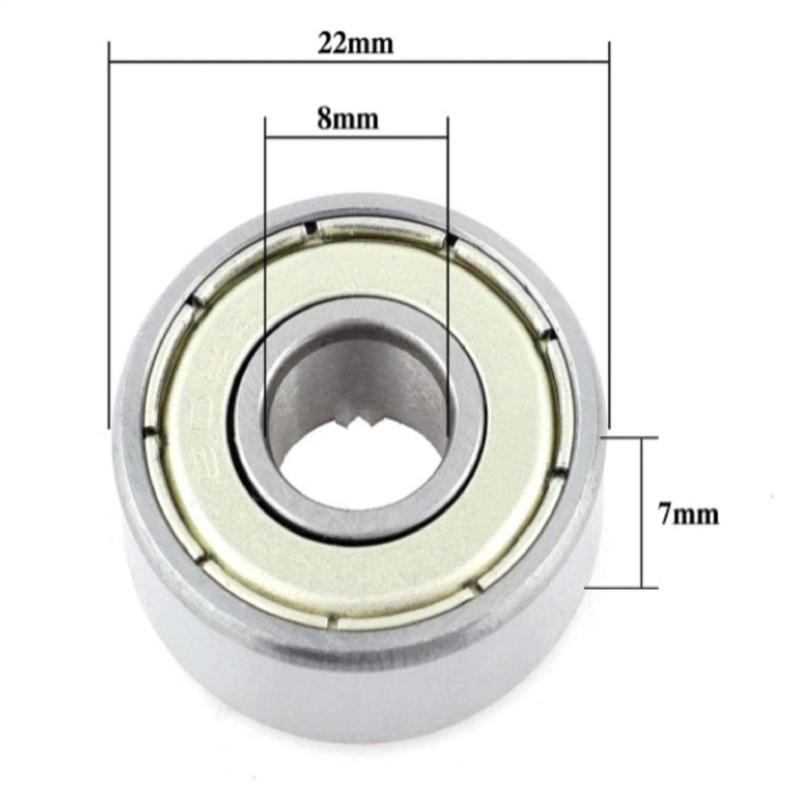 High Quality 10pcs ABEC-5 608ZZ Deep Groove Ball Bearing 608 Ball Bearing 608 2Z Metal Sealed 608 608Z 608ZZ 8*22*7MM