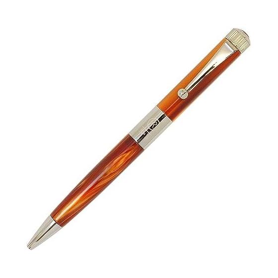 Itoya ROMEO No. 3 Ballpoint Pen, Slim Barrel, Italian Amber R284 ROMEO GEL 0.7mm