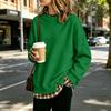 Girls Pullover Top Casual Color Loose Fit Printed Tee with Look for Big Kid Daily Wear