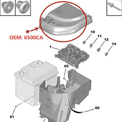 Capac Nou Cutie Siguranțe Reparare 6500CA Pentru Citroen C4 Picasso DS5 Peugeot 3008 307 308 408