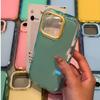 Custodia Ammortizzante in Gelatina di Lusso per iPhone 17 Pro 16 15 14 13 12 11 Pro Max Bumper Morbido Colorato Armatura Cover Estetica per Telefono