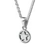[SANT BOLEN] Star Necklace, Sterling Silver 925, Star Mark, 3D Star Design, Sterling Silver Necklace, Men's & Women's, Pure Silver