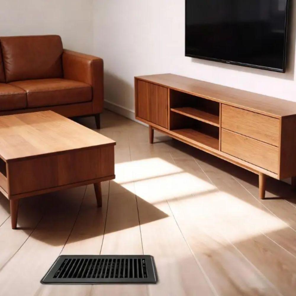 Carbon Steel Floor Register High Efficiency Air Vent Covers 2-Pack Floor Vent Covers Home Floor